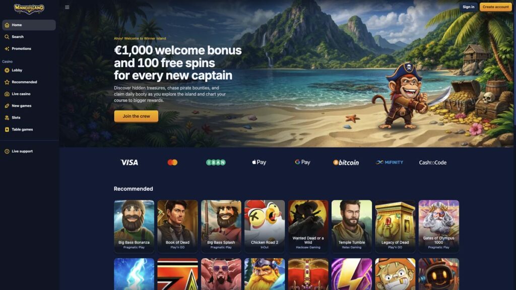 review over het beste nederlandse online casino van winner island