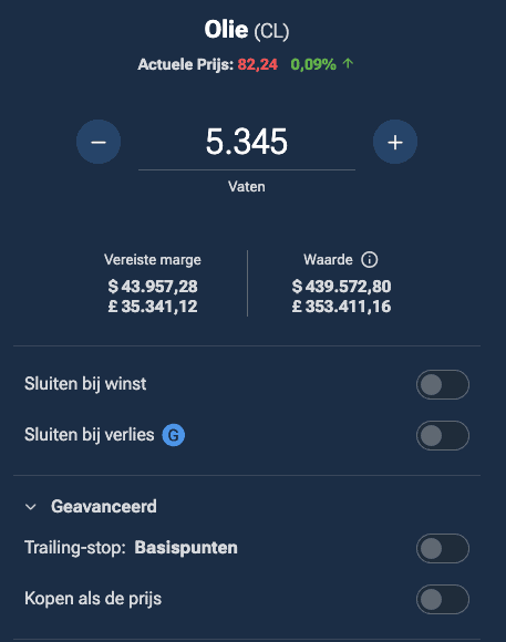 Transactie uitvoeren
